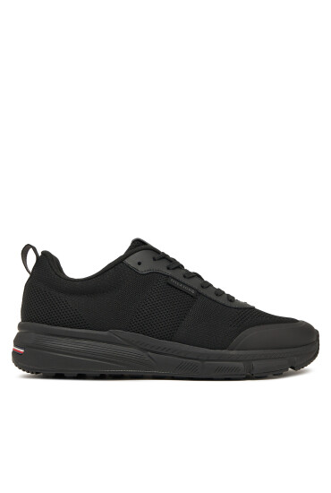Tommy Hilfiger Сникърси Lightweight Modern Knit Runner FM0FM05326 Черен - Mera.bg