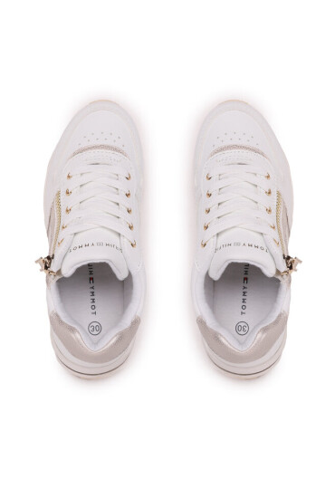Tommy Hilfiger Сникърси Low Cut Lace-Up Sneaker T3A9-32731-1355 M White/Platinum X048 - Mera.bg