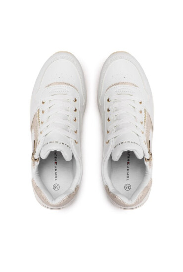 Tommy Hilfiger Сникърси Low Cut Lace-Up Sneaker T3A9-32731-1355 S White/Platinum X048 - Mera.bg