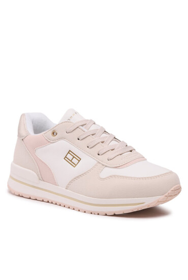 Tommy Hilfiger Сникърси Low Cut Lace-Up Sneaker T3A9-32732-1467 S Beige/Pink A305 - Mera.bg
