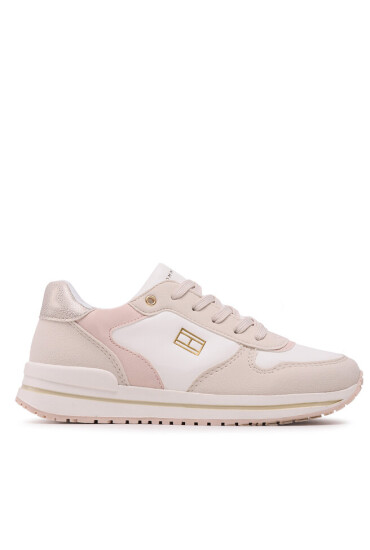 Tommy Hilfiger Сникърси Low Cut Lace-Up Sneaker T3A9-32732-1467 S Beige/Pink A305 - Mera.bg