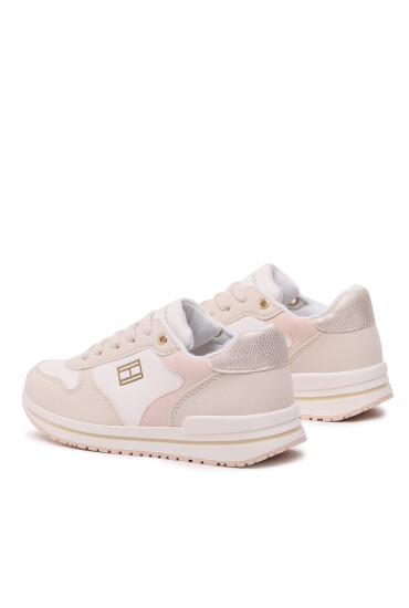Tommy Hilfiger Сникърси Low Cut Lace-Up Sneaker T3A9-32732-1467 S Beige/Pink A305 - Mera.bg