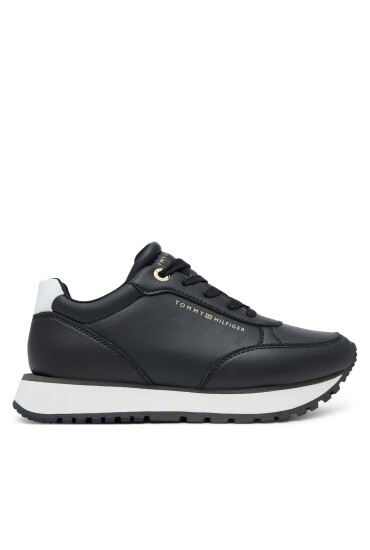Tommy Hilfiger Сникърси Low Cut Lace-Up T3A9-33996-1355X Черен - Mera.bg