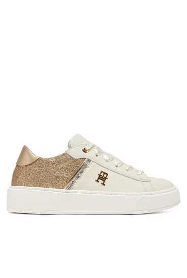 Tommy Hilfiger Сникърси Low Cut Lace UP T4A9-33935-1281X024 Бял - Mera.bg