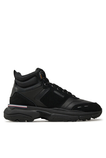 Tommy Hilfiger Сникърси M Runner Cordura Hi Lth Mix FM0FM05222 Черен - Mera.bg