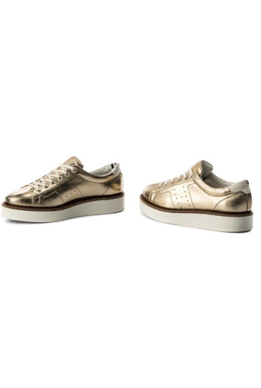 Tommy Hilfiger Сникърси Metallic Hybrid Leather Sneaker FW0FW02501 Mekong 709 - Mera.bg