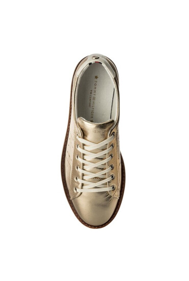 Tommy Hilfiger Сникърси Metallic Hybrid Leather Sneaker FW0FW02501 Mekong 709 - Mera.bg