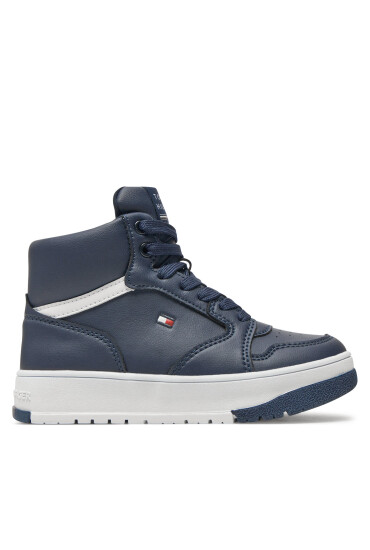 Tommy Hilfiger Сникърси Mid Cutlace-Up Sneaker T3X9-33641-1351 M Тъмносин - Mera.bg