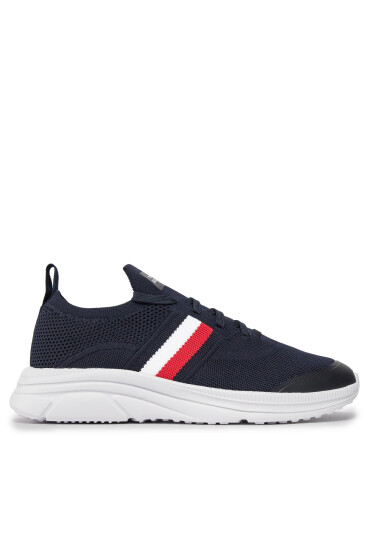 Tommy Hilfiger Сникърси Modern Runner Knit Stripes Ess FM0FM04798 Тъмносин - Mera.bg