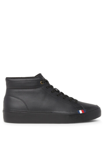 Tommy Hilfiger Сникърси Modern Vulc Lth Hi Wl FM0FM04820 Triple Black 0GQ - Mera.bg