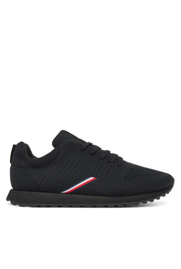 Tommy Hilfiger Сникърси New Runner Eva Corpo Knit FM0FM05648 Черен - Mera.bg