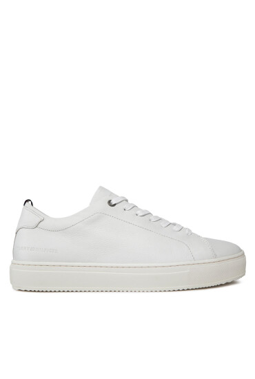 Tommy Hilfiger Сникърси Premium Cupsole Grained Lth FM0FM04893 Бял - Mera.bg