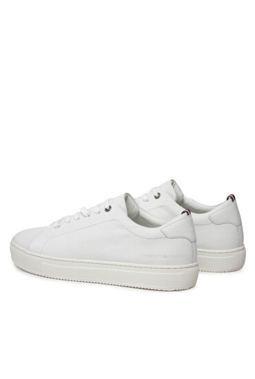 Tommy Hilfiger Сникърси Premium Cupsole Grained Lth FM0FM04893 Бял - Mera.bg