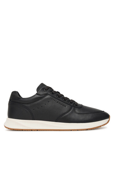 Tommy Hilfiger Сникърси Premium Leather Hybrid FM0FM05700 Черен - Mera.bg