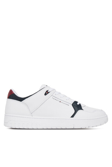 Tommy Hilfiger Сникърси Th Basket Core Lite Lth Mix FM0FM05518 Бял - Mera.bg