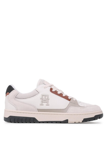 Tommy Hilfiger Сникърси Th Basket Street Mix FM0FM04728 Ecru YBL - Mera.bg