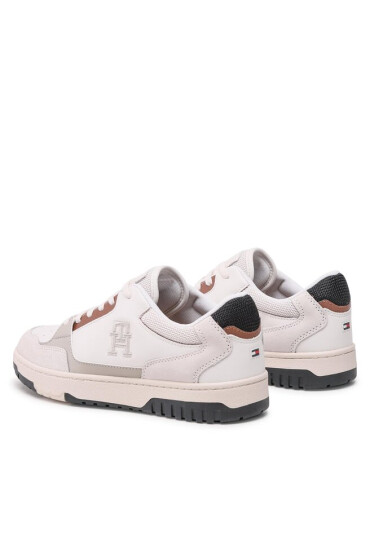 Tommy Hilfiger Сникърси Th Basket Street Mix FM0FM04728 Ecru YBL - Mera.bg