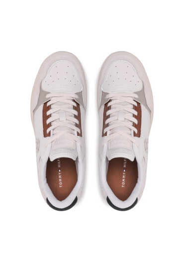 Tommy Hilfiger Сникърси Th Basket Street Mix FM0FM04728 Ecru YBL - Mera.bg