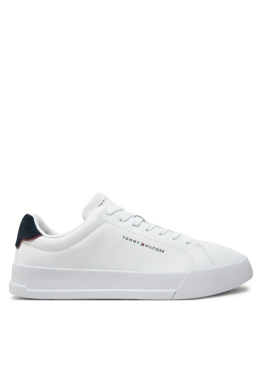 Tommy Hilfiger Сникърси Th Court Lth Detail Ess FM0FM05367 Бял - Mera.bg