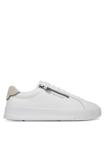 Tommy Hilfiger Сникърси Th Court Zip FM0FM05730 Бял - Mera.bg