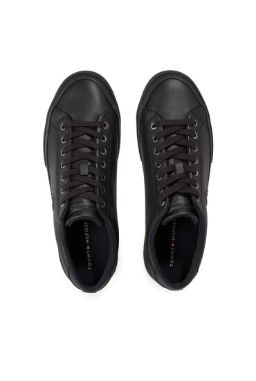 Tommy Hilfiger Сникърси Th Hi Vulc Street Low Lth Mono FM0FM04780 Triple Black 0GQ - Mera.bg