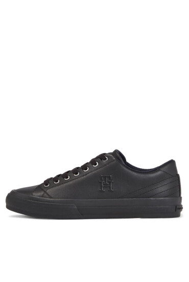 Tommy Hilfiger Сникърси Th Hi Vulc Street Low Lth Mono FM0FM04780 Triple Black 0GQ - Mera.bg