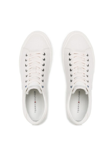 Tommy Hilfiger Сникърси Th Hi Vulc Street Low Veg Dyes FM0FM04422 Weathered White AC0 - Mera.bg
