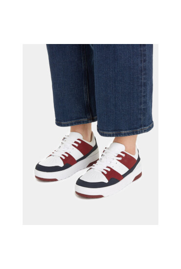 Tommy Hilfiger Сникърси Th Lo Basket Sneaker FW0FW07309 Син - Mera.bg