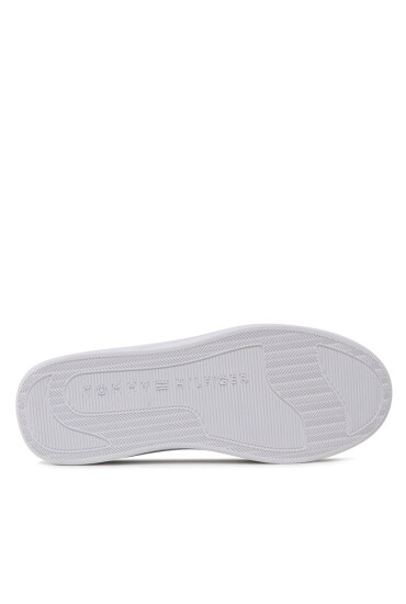Tommy Hilfiger Сникърси Th Woven Basket Sneaker FW0FW07289 White/Pink Daisy 0LI - Mera.bg