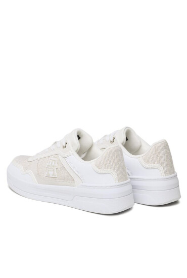 Tommy Hilfiger Сникърси Th Woven Basket Sneaker FW0FW07289 Бял - Mera.bg