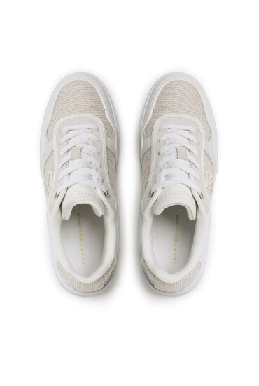 Tommy Hilfiger Сникърси Th Woven Basket Sneaker FW0FW07289 Бял - Mera.bg
