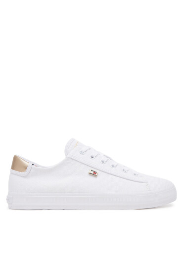 Tommy Hilfiger Сникърси Vulc Canvas Lace Up Sneaker FW0FW08647 Бял - Mera.bg