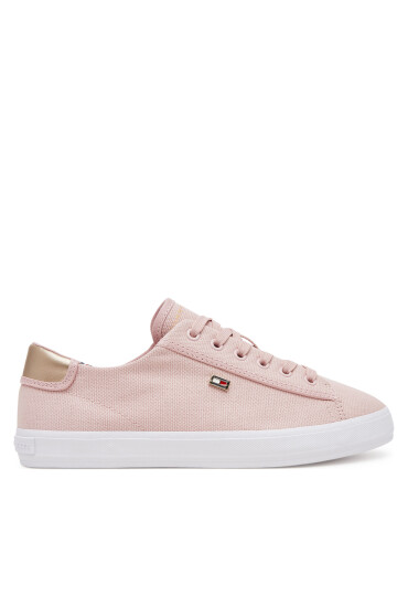 Tommy Hilfiger Сникърси Vulc Canvas Lace Up Sneaker FW0FW08647 Розов - Mera.bg
