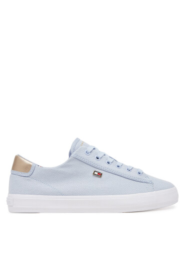 Tommy Hilfiger Сникърси Vulc Canvas Lace Up Sneaker FW0FW08647 Светлосиньо - Mera.bg