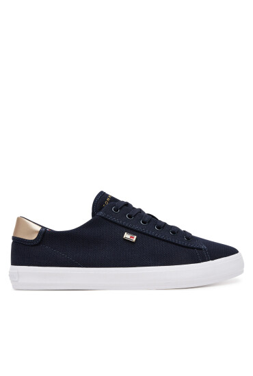 Tommy Hilfiger Сникърси Vulc Canvas Lace Up Sneaker FW0FW08647 Тъмносин - Mera.bg