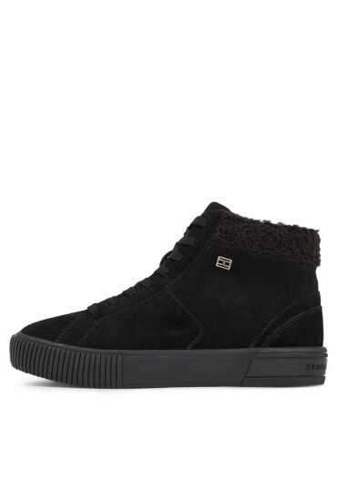 Tommy Hilfiger Сникърси Vulc Suede Sneaker Hi FW0FW07549 Black BDS - Mera.bg