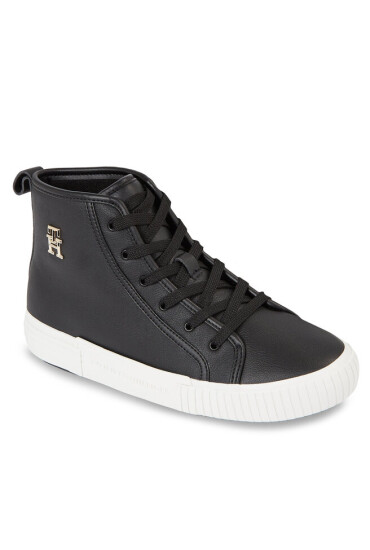 Tommy Hilfiger Сникърси Vulc Th Leather Sneaker Hi FW0FW07550 Black BDS - Mera.bg