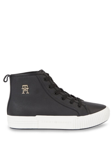 Tommy Hilfiger Сникърси Vulc Th Leather Sneaker Hi FW0FW07550 Black BDS - Mera.bg