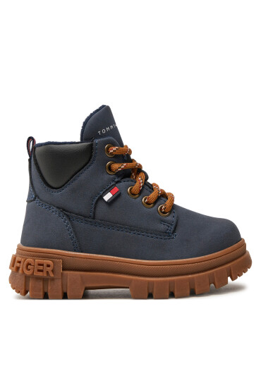 Tommy Hilfiger Туристически oбувки Lace Up Bootie T1X5-33705-1269800 Тъмносин - Mera.bg