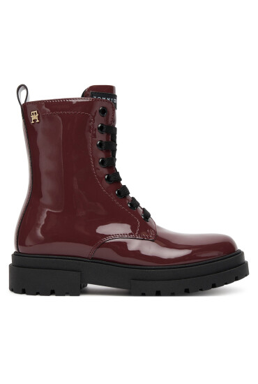 Tommy Hilfiger Туристически oбувки Lace-Up Bootie T4A5-34025-0775 S Бордо - Mera.bg
