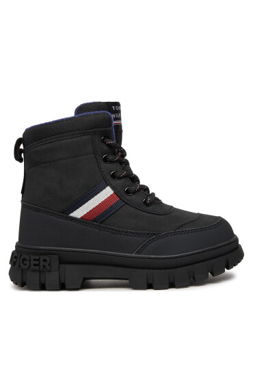 Tommy Hilfiger Туристически oбувки Stripes Fur Boot T3X5-33713-1487 M Черен - Mera.bg