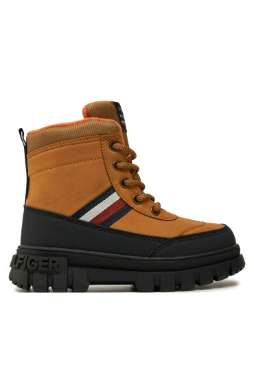 Tommy Hilfiger Туристически oбувки Stripes Fur Boot T3X5-33713-1487 M Кафяв - Mera.bg