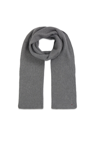 Tommy Hilfiger Зимен шал Essential Flag Scarf AW0AW15348 Сив - Mera.bg
