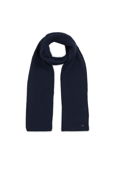 Tommy Hilfiger Зимен шал Essential Flag Scarf AW0AW15348 Тъмносин - Mera.bg