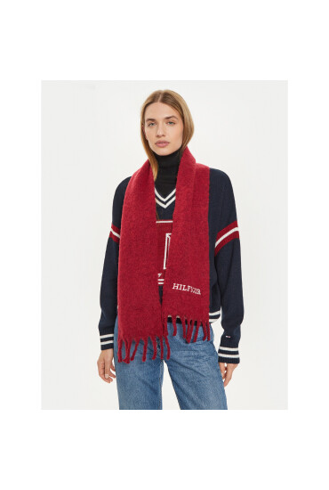 Tommy Hilfiger Зимен шал Monotype AU0AU01935 Бордо - Mera.bg
