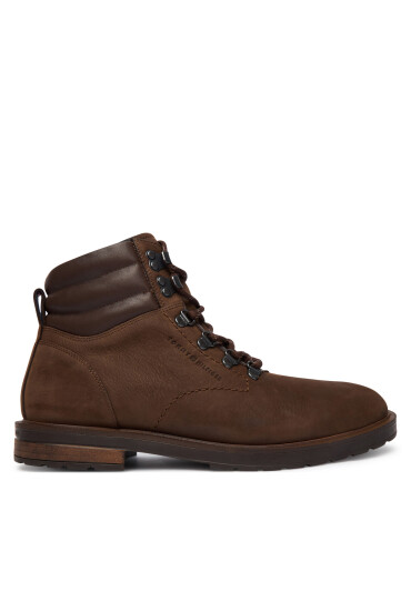 Tommy Hilfiger Зимни обувки Cleated Hilfiger Wrm Hook Boot FM0FM05699 Кафяв - Mera.bg