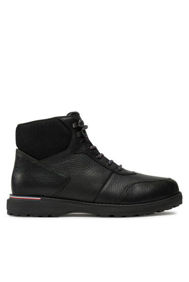 Tommy Hilfiger Зимни обувки Corporate Warm Outdoor Lth Boot FM0FM05148 Черен - Mera.bg
