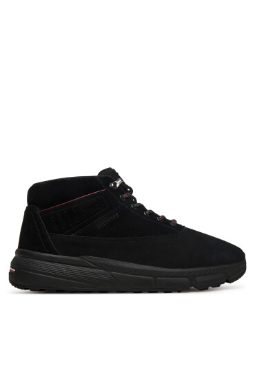 Tommy Hilfiger Зимни обувки Hilfiger W Nbk Sde Hybrid Boot FM0FM05609 Черен - Mera.bg