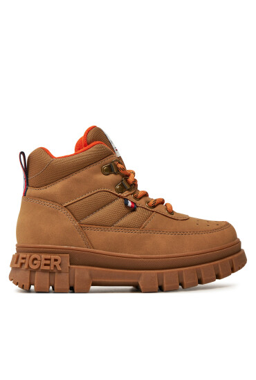 Tommy Hilfiger Зимни обувки Lace-Up Bootie T3X5-33707-1492 M Кафяв - Mera.bg