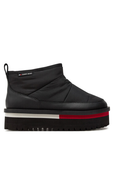 Tommy Jeans Апрески Tjw Nylon Flatform Boot Wl EN0EN02689 Черен - Mera.bg